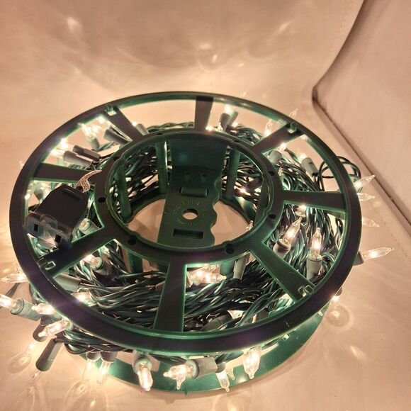 Christmas Lights Rolls Bundle 5 Strings Multicolor White Blue Red Carrying Case - Picture 7 of 13